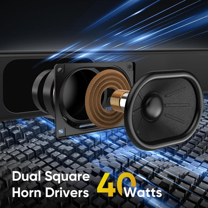 17" Sound Bar, Home Theater Surround Sound System for TV