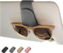 Magnetic Leather Car Sunglass Holder, Visor Sunglasses Holder Clip, 1 Pack
