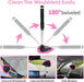 17pcs Car Cleaning Kit, Pink Car Interior Detailing Kit with High Power Handheld Vacuum, Detailing Brush Set, Windshield Cleaner, Cleaning Gel, Complete Auto Accessories for Women Gift