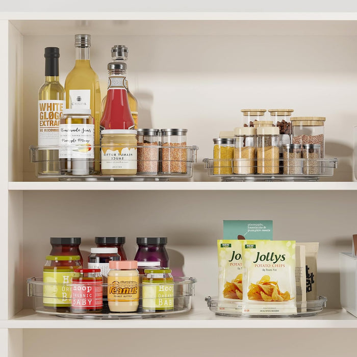 3 Pack Lazy Susan Organizer Turntable for Cabinet, 9.25'' 10.6'' 12''