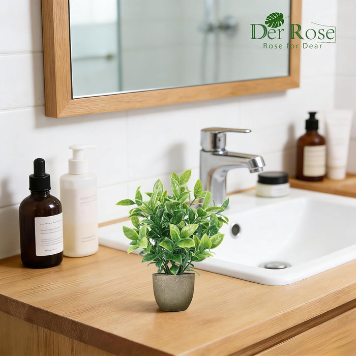 4 Pack Artificial Plants Indoor Fake Plants for Bathroom Decor