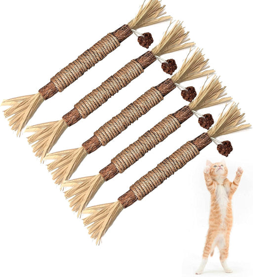 Silvervine Sticks Cat Chew Toys for Indoor Cats Dental Care Teeth Cleaning, Natural Kitten & Cat Teething Toys for Health, Cat Chew Stick Suitable for All Breeds of Aggressive Chewers Cat