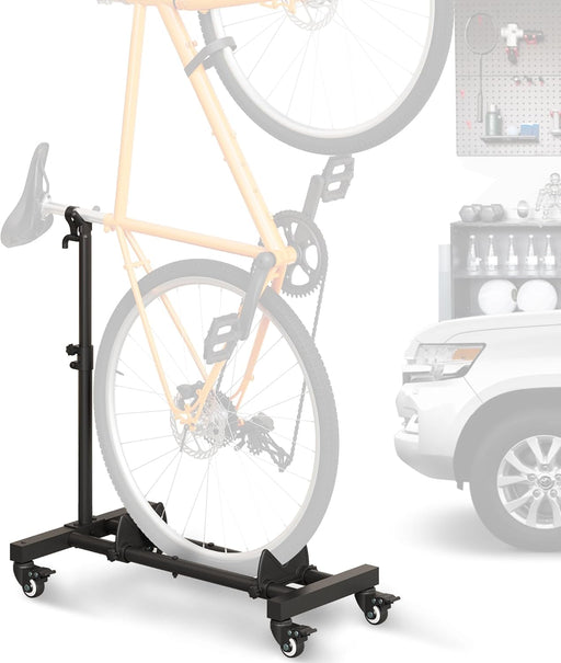 Vertical Bike Stand, Freestanding Bike Rack for Garage Storage, Upright Bicycle Floor Stand with Adjustable Height and 3