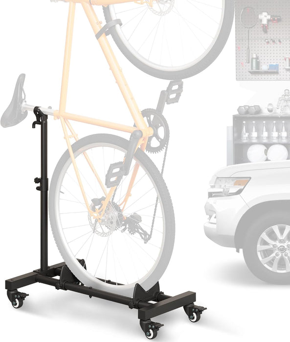 Vertical Bike Stand, Freestanding Bike Rack for Garage Storage, Upright Bicycle Floor Stand with Adjustable Height and 3