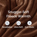 Ultra Soft Fleece Throw Blanket - College Dorm Room Essentials - Brown