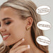 3 Pairs 14K Gold Hoop Earrings Set for Women Small Chunky Huggie