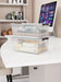 Clear Storage Latch Bins, 6-Pack Storage Organizer Box with Handle and Lids, 5-Litre