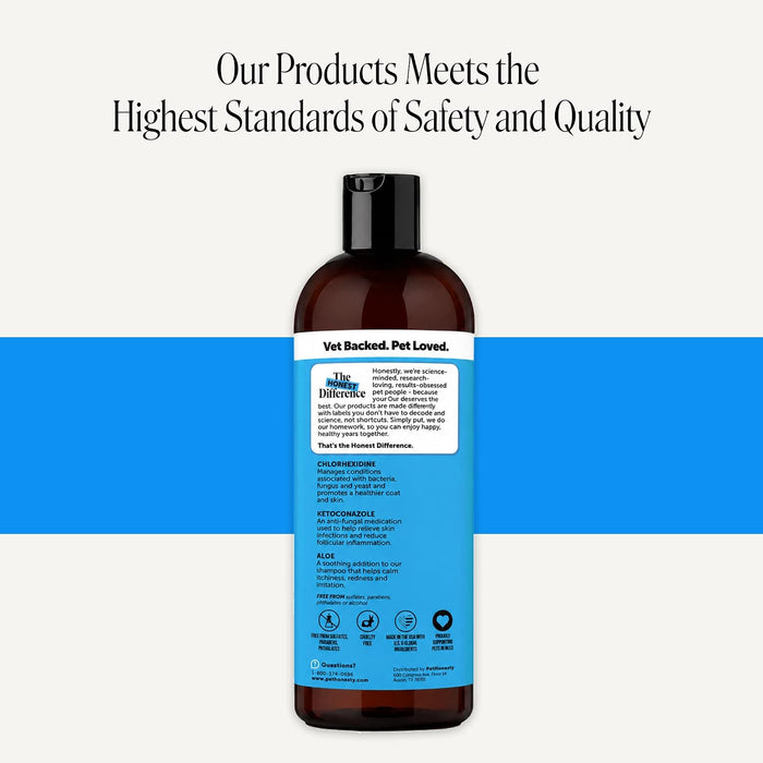Chlorhexidine Dog Shampoo Itchy Skin Relief, Anti-Itch, 16oz