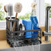 Sink Caddy Sponge Holder for Kitchen with Brush Holder and Stainless Steel Self Drain Tray, Rustproof Kitchen Sink Organizer for Sponge, Soap Dispenser Storage Accessories