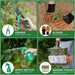 9-Piece Premium Gardening Tool Set for Women - Heavy Duty Stainless Steel Rust-Proof Tools with Fashion Storage Tote | P