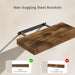 Bathroom Floating Shelves for Wall (Brown, Set of 2, 15.7")