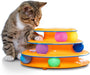 Tower of Tracks Interactive Cat Toy, 6 Spinning Balls, 10" x 5.3"