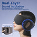 Weighted Sleep Mask, 100% Blackout Eye Mask with Sleep Ear Muffs