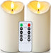 6"x3" Outdoor Waterproof Flameless Candles, LED Candles, Battery Operated Candles with Remote and Timers, Electric Fake 