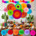 35PCS Fiesta Paper Fan Party Decorations Set