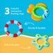 Floating Octopus with 3 Hoopla Rings - Baby & Toddler Bath Toy - No Hole Design Keeps Moisture Out - Fine Motor Skills -