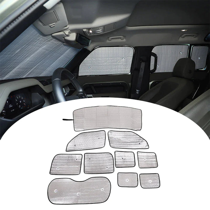 For Land Rover Defender 110 130 2004-2022 Car Front Windshield Full Window Glass Sun Protection Parasol Car Accessories