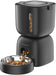 Automatic Cat Feeder, 3L Timed Pet Food Dispenser with 304 Stainless Steel Bowl, 10s Voice Recorder, Dual Power 180-Day 