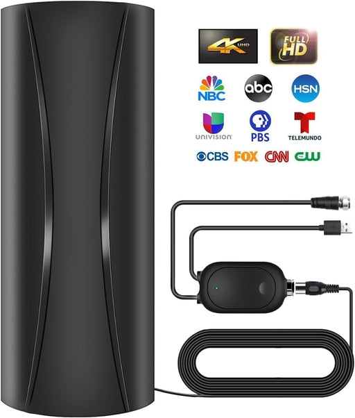6000+ Miles TV Antenna Indoor, 2026 Digital HDTV Antenna for Local Channels