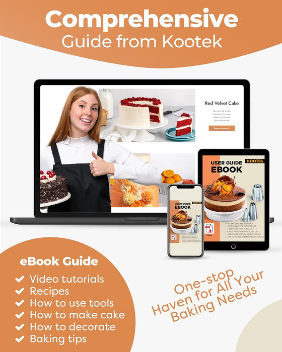 700 Cake Decorating Kit Baking Supplies Tools for Beginners & Pros