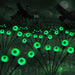 Halloween Decorations Outdoor Solar Scary Eyeball Lights,2PACKS 12LED Green Eyeball Swaying Firefly Lights,Waterproof Solar Halloween Path Lights for Yard/Garden/Lawn/Party Decor