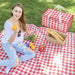 Insulated Bag Picnic Basket Bags Beach Bag Foldable Cooler Bag Reusable with Zippered top-for Warm or Cold Picnic Access