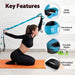 Stretching Strap with Loops for Physical Therapy,Knee,Calf,Back