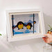 Magnetic Wooden Flip Art Photo Frame, A4 Photo Frame, DIY Photo Frame, Children'S Storage Display Frame, Home Decoration