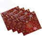 Pfrewn Christmas Snowflake Red Cloth Napkins Set of 6 Xmas Snowman Winter Dinner Napkins Solid Washable Reusable Polyester Table Napkins Oversized 20"X20" with Hemmed Edges for Home Weeding Decoration