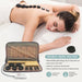 Massage Stones Set with Warmer Kit Hot Rocks Bamboo for Massage Hot Stones Massage Warmer Kit with Temperature Control a