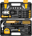 62-Piece Household Tool Set：Small Basic Home Tool Kit with Plastic Toolbox, Hand Tools with Storage Case
