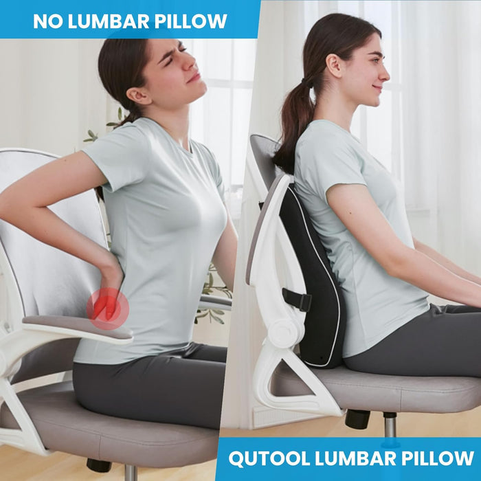 Lumbar Support Pillow for Office Chair, Office Home Essentials,Gifts for Mom,Dad, Back Support Pillow for Car, Chair Cus