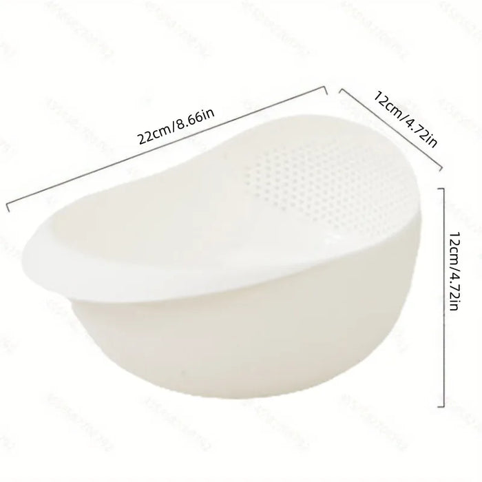 Rice and Produce Rinsing Basket — White