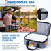 Chilled Portable Snackle Box Container with Ice Pack, Divided Serving Tray with Insulated Bag, Beach Essentials for Summ