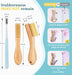 Laundry Stain Brush, Natural Soft Boar Bristles, Removes Tough Stains from Delicate Fabrics Like Knits, Cotton, and Line