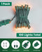 Clear Christmas String Lights 100 Count 20 Feet Incandescent Bulb