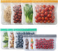 10 Pack Reusable Freezer Bags, Leakproof Reusable Silicone Food Storage Bags BPA Free Contaizers, Snack Sandwich Gallon 