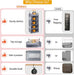 4-Shelf Hanging Closet Organizer and Storage with Side Pockets, Collapsible Closet Hanging Shelves for Storage, Grey