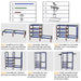 Freestanding Metal Garment and Shoe Rack