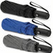 3 Pack Windproof Travel Umbrellas Compact Auto Open