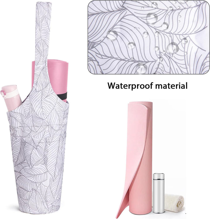Yoga Mat Bag for Women with Mat Carrier Large Size Pocket