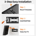 IWORBOARD 24 32 40 42 inch Fixed TV Monitor Wall Mount for 14-42 inch LED LCD Screen,Low Profile Small RV TV Mount, Easy Slim Flat Wall Bracket, Max VESA 200x200mm, 66lbs, Single Stud