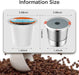 Reusable K Cups and Coffee Pods,Universal stainless steel k Cups for Keurig 2.0 and 1.0 Coffee Makers machine(2pack)