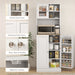 Tall Kitchen Pantry and Microwave Cabinet