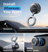 【Newest Vacuum Magnetic Phone Holder for Car Phone Holder Mount【Movable Vacuum Suction】Magsafe Car Mount Cell Phone Hold