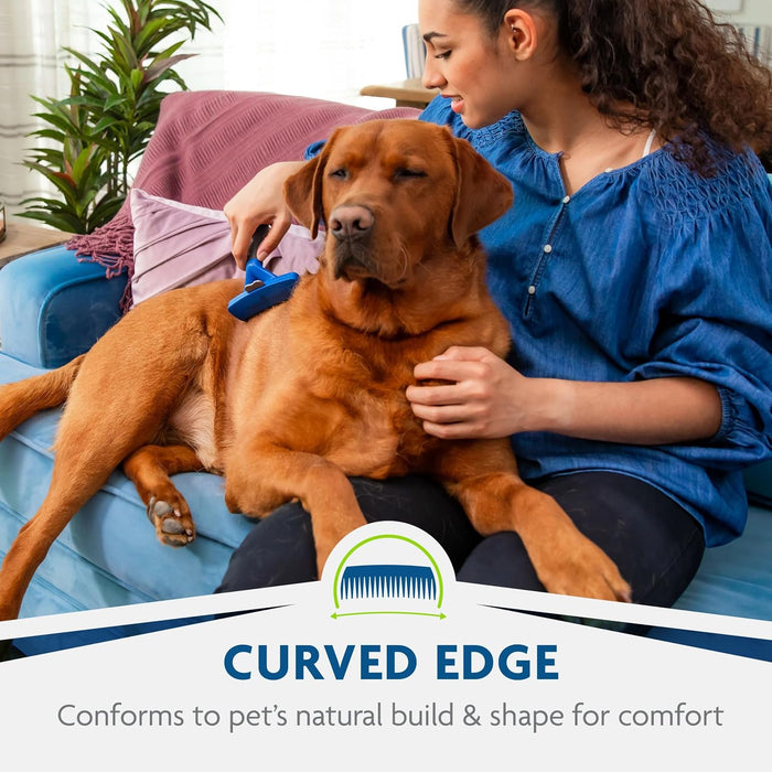 Large Dog Undercoat deShedding Tool for Long Hair