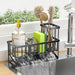 Sink Caddy, Sponge Holder for Kitchen Sink, Kitchen Sink Organzier with High Brush Holder, Rustproof Stainless Kitchen Gadgets Sink Accessories, Organizadores De Cocina, Patent 1038566S