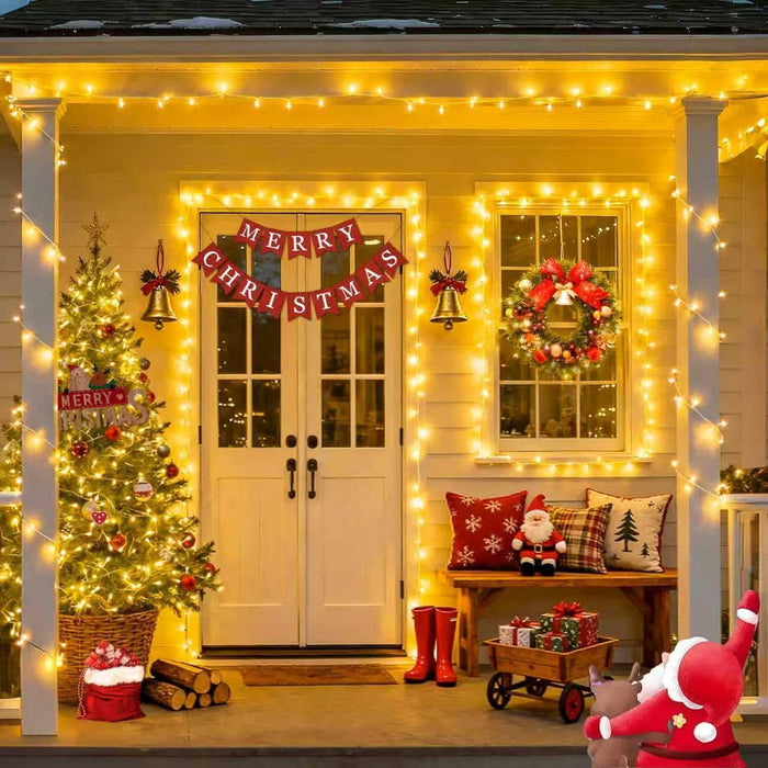 Outdoor String Lights Indoor for Bedroom, 200 LED Christmas Lights