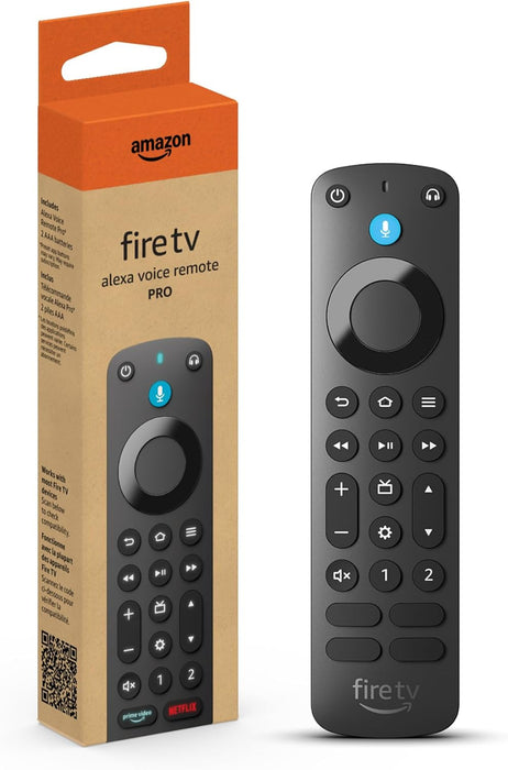 Fire TV Alexa Voice Remote Pro (newest model) with remote finder, TV controls, and backlit buttons