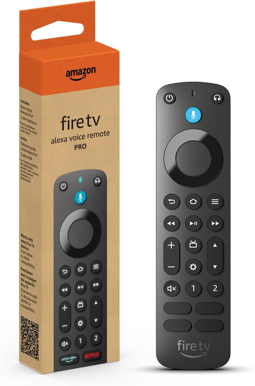 Fire TV Alexa Voice Remote Pro (newest model) with remote finder, TV controls, and backlit buttons